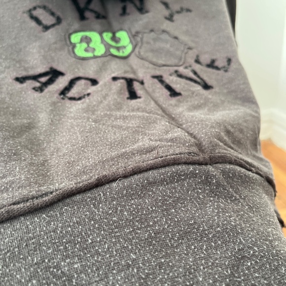 DKNY Gray Zip Up Hoodie Sz M - Picture 5 of 6